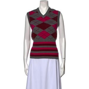 Molly Goddard Striped V-Neck Sweater Multi - S